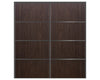 Nova Sliding Closet Doors - Style 04 | Panel Door | Black Walnut | Buy Doors Online