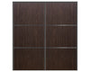 Nova Sliding Closet Doors - Style 03 | Panel Door | Black Walnut | Buy Doors Online