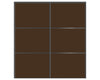 Nova Sliding Closet Doors - Style 03 | Panel Door | Brown | Buy Doors Online