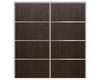 Nova Sliding Closet Doors - Style 04 | Panel Door | Black Walnut | Buy Doors Online