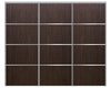 Nova Sliding Closet Doors - Style 04 | Panel Door | Black Walnut | Buy Doors Online