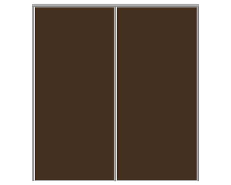 Nova Sliding Closet Doors - Style 01 | Glass Door | Brown