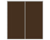 Nova Sliding Closet Doors - Style 01 | Panel Door | Brown | Buy Doors Online