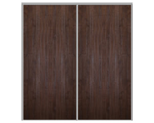 Nova Sliding Closet Doors - Style 01 | Panel Door | Prestige Brown | Buy Doors Online