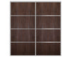 Nova Sliding Closet Doors - Style 04 | Panel Door | Prestige Brown | Buy Doors Online