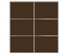 Nova Sliding Closet Doors - Style 03 | Panel Door | Brown | Buy Doors Online