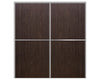 Nova Sliding Closet Doors - Style 02 | Panel Door | Black Walnut | Buy Doors Online