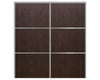 Nova Sliding Closet Doors - Style 03 | Panel Door | Black Walnut | Buy Doors Online