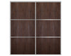 Nova Sliding Closet Doors - Style 03 | Panel Door | Prestige Brown