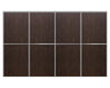 Nova Sliding Closet Doors - Style 02 | Panel Door | Black Walnut | Buy Doors Online