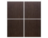 Nova Sliding Closet Doors - Style 02 | Panel Door | Black Walnut | Buy Doors Online