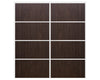 Nova Sliding Closet Doors - Style 04 | Panel Door | Black Walnut | Buy Doors Online