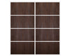 Nova Sliding Closet Doors - Style 04 | Panel Door | Prestige Brown | Buy Doors Online