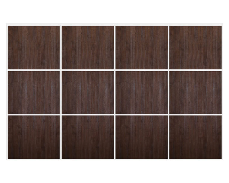 Nova Sliding Closet Doors - Style 03 | Panel Door | Prestige Brown