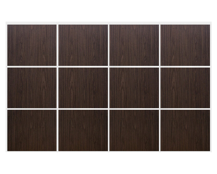 Nova Sliding Closet Doors - Style 03 | Panel Door | Black Walnut