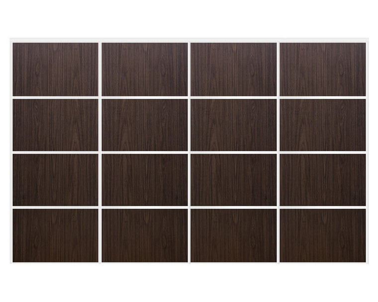 Nova Sliding Closet Doors - Style 04 | Panel Door | Black Walnut