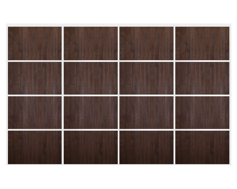 Nova Sliding Closet Doors - Style 04 | Panel Door | Prestige Brown