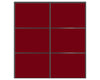 Nova Sliding Closet Doors - Style 03 | Panel Door | Burgundy | Buy Doors Online