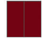 Nova Sliding Closet Doors - Style 01 | Panel Door | Burgundy | Buy Doors Online