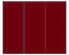 Nova Sliding Closet Doors - Style 01 | Panel Door | Burgundy | Buy Doors Online