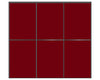 Nova Sliding Closet Doors - Style 02 | Panel Door | Burgundy | Buy Doors Online