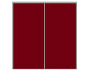 Nova Sliding Closet Doors - Style 01 | Panel Door | Burgundy | Buy Doors Online