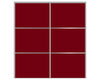 Nova Sliding Closet Doors - Style 03 | Panel Door | Burgundy | Buy Doors Online