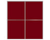 Nova Sliding Closet Doors - Style 02 | Panel Door | Burgundy | Buy Doors Online