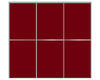 Nova Sliding Closet Doors - Style 02 | Panel Door | Burgundy | Buy Doors Online