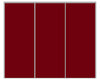 Nova Sliding Closet Doors - Style 01 | Panel Door | Burgundy | Buy Doors Online