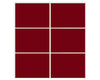 Nova Sliding Closet Doors - Style 03 | Panel Door | Burgundy | Buy Doors Online