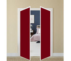 Nova Pivot Closet Doors - Style 01 | Glass Door | Swing Door | Burgundy | Buy Doors Online
