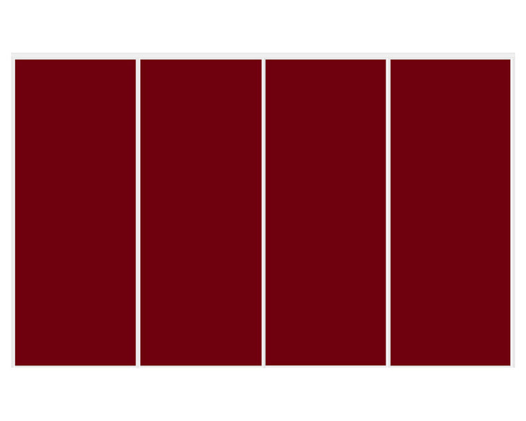 Nova Sliding Closet Doors - Style 01 | Glass Door | Burgundy
