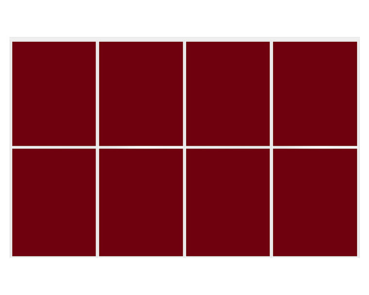 Nova Sliding Closet Doors - Style 02 | Glass Door | Burgundy