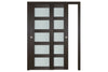 Nova Italia Vetro 5 Lite Premium Wenge Laminate Interior Door| ByPass Door | Buy Doors Online