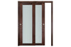 Nova Italia Vetro 1 Lite Prestige Brown Laminate Interior Door| ByPass Door | Buy Doors Online