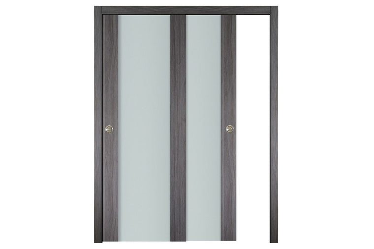Nova Italia Vetro 01 Swiss Elm Laminate Interior Door| ByPass Door
