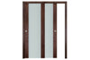 Nova Italia Vetro 01 Prestige Brown Laminate Interior Door| ByPass Door | Buy Doors Online