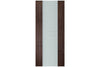 Nova Italia Vetro 2HC Prestige Brown Laminate Interior Door| ByPass Door | Buy Doors Online