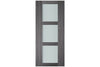 Nova Italia Vetro 3 Lite Swiss Elm Laminate Interior Door| ByPass Door