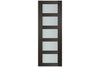 Nova Italia Vetro 5 Lite Premium Wenge Laminate Interior Door| ByPass Door | Buy Doors Online