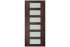 Nova Italia Vetro 6 Lite Prestige Brown Laminate Interior Door| ByPass Door | Buy Doors Online