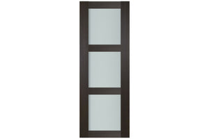 Nova Italia Vetro 3 Lite Premium Wenge Laminate Interior Door| ByPass Door | Buy Doors Online