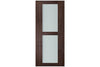 Nova Italia Vetro 2 Lite Prestige Brown Laminate Interior Door| ByPass Door