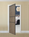 Nova Pivot Closet Doors - Style 06 | Panel Door | Swing Door | Dark Aloe Wood | Buy Doors Online