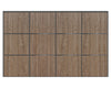 Nova Sliding Closet Doors - Style 03 | Panel Door | Dark Aloe Wood