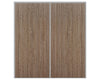 Nova Sliding Closet Doors - Style 01 | Panel Door | Dark Aloe Wood | Buy Doors Online