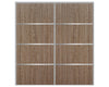 Nova Sliding Closet Doors - Style 04 | Panel Door | Dark Aloe Wood | Buy Doors Online