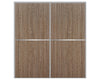 Nova Sliding Closet Doors - Style 02 | Panel Door | Dark Aloe Wood | Buy Doors Online