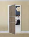 Nova Pivot Closet Doors - Style 06 | Panel Door | Swing Door | Dark Aloe Wood | Buy Doors Online